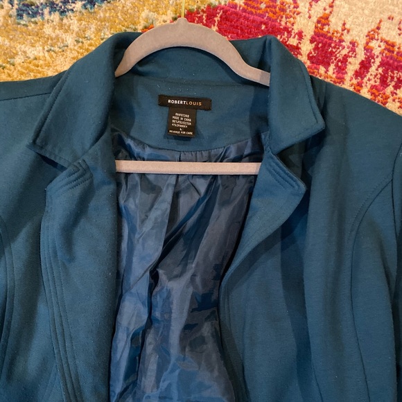 Teal Blazer. Size L. - Picture 4 of 6